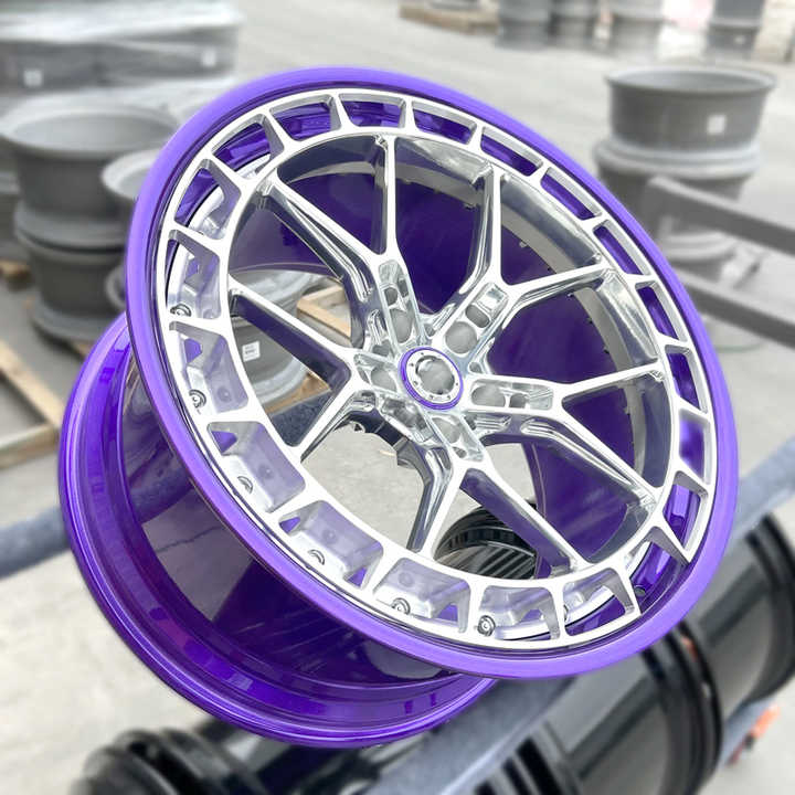 Purple 20 Inch Rims Wheels New Design Purple Silver Rim 19 20 21 22 Alloy Wheel Suitable ...