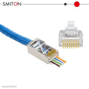 Conector de paso <span class=keywords><strong>RJ45</strong></span> Cat6 Conector de orificio pasante de cable de 1,2 MM - Product Image 2