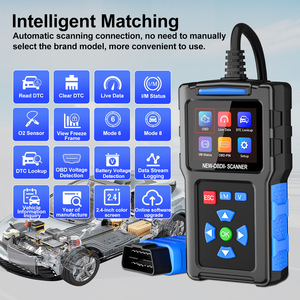 Lecteur de code OBD2 T200 12V avec garantie d'un an, scanner de code automobile, détecteur de panne du moteur, outil de diagnostic automobile, écran LCD, connectivité USB - Product Image 2