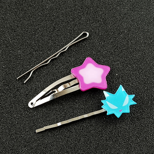 Anime Alien Stage Mizi <span class=keywords><strong>Ivan</strong></span> R6 Cosplay Cartoon Haarspange Rosa Blume Stern Pfirsich Haaraccessoire Haarnadel Kopfschmuck - Product Image 5