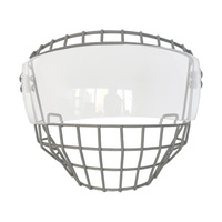 Masque facial en maille résistant aux chocs, visière large pour casque, combo visière en maille pour adultes, masque M2 avec lunettes, cage de casque de hockey