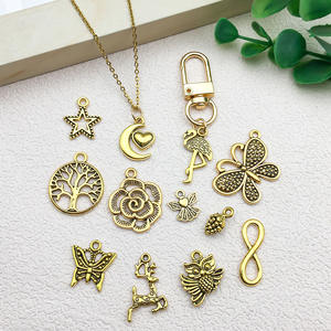 30 قطعة كبيرة من السحر البرونزي العتيق الصغير DIY مواد حرفية إكسسوارات سوار أقراط جذاب بالجملة - Product Image 5