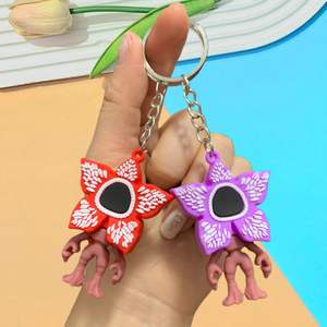 Figura <span class=keywords><strong>de</strong></span> Dibujos Animados <span class=keywords><strong>de</strong></span> <span class=keywords><strong>Stranger</strong></span> <span class=keywords><strong>Things</strong></span>, Figura <span class=keywords><strong>de</strong></span> Flor Comedora <span class=keywords><strong>de</strong></span> Hombres, Llavero, Artículos Decorativos Extraños, Colgante para Mochila - Product Image 2