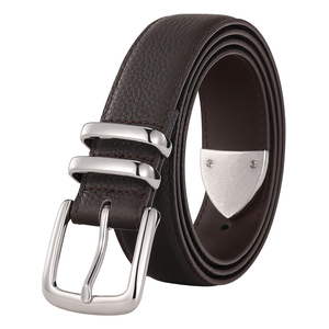 Cinturones de Cuero Marrón Multitextura para Mujer, Cinturones de Gamuza con Estampado de <span class=keywords><strong>Leopardo</strong></span>, Serpiente y Cocodrilo, Cinturones con Hebilla Plateada Vintage - Product Image 4