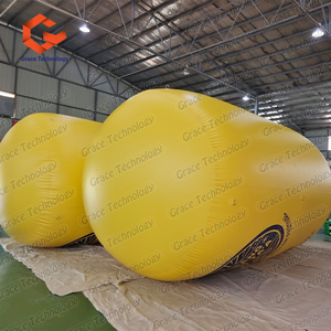 Reuze opblaasbare cilinder waterboeien open <span class=keywords><strong>water</strong></span> opblaasbare kegelboeien zwemboei voor watersportreclame - Product Image 6