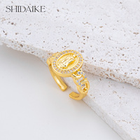 Bague pour femme plaquée or 18 carats, style classique, avec grand zircon serti griffe taille princesse, certifiée par un tiers, pour mariages et fiançailles