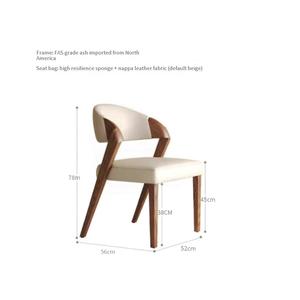 Nordic semplice sedia <span class=keywords><strong>da</strong></span> <span class=keywords><strong>pranzo</strong></span> in legno massello sedia schienale Designer moderna poltrona <span class=keywords><strong>per</strong></span> casa ristorante <span class=keywords><strong>sala</strong></span> studio - Product Image 6