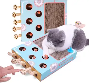 Papan garuk kucing, latihan untuk persediaan mainan hewan peliharaan produk interaktif dalam ruangan