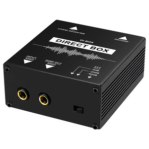 Caja de Inyección Directa Pasiva (DI Box) de 1 Canal, Conversor de Señal de Audio para Guitarra, Bajo, Teclado, Grabación en Vivo y en Estudio con Conexión a Tierra - Product Image 1