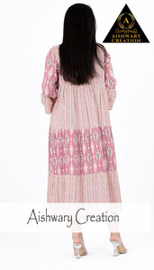 Personalizado cómodo 100% algodón transpirable túnica vestido de talla grande mujer verano Casual Midi Vestido de manga corta Logo espalda Maillard tanque - Product Image 3