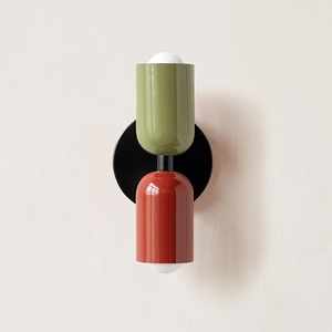 Lampe murale créative de style nordique pour chambre à coucher et salon, couleur crème avec lumière de couloir colorée pour hôtels et maisons d'hôtes - Product Image 5