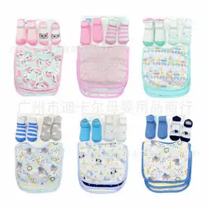 Wholesale newborn baby printed fetal hats three packs of cute baby with the same style cartoon pattern hats