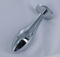 Dilatateur anal de luxe en trois parties, jouet sexuel pour adultes, mini plug anal en métal sexy avec cristaux de diamant, unisexe
