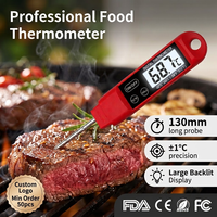 Thermomètre numérique à lecture instantanée, sonde de sécurité alimentaire, rétroéclairage, calibration, HACCP, cuisson, OEM