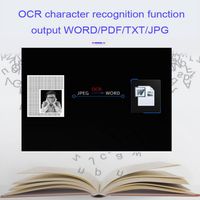 Escáner de libros con pantalla LCD de 5 pulgadas, escáner plano A3, lector de libros con cámara de documentos de 20MP
