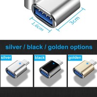 Adaptateur USB 3.0 et Type-C OTG pour MacBook Pro pour Samsung et ordinateurs portables PC-Chargement et transmission de données dans la voiture Sortie CC