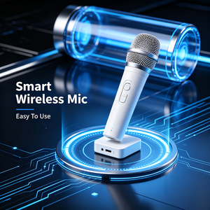 Microphone Lavalier sans fil 2,4 GHz, mini micro cravate pour enregistrement vidéo sur téléphone portable, vlog et diffusion en direct - Product Image 5
