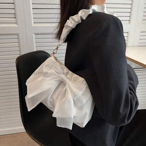 Popular Small Bag for Women New Fashionable Casual Crossbody Bag Cute Bow Single <b>Shoulder</b> Underarm Bag - Product Image 3