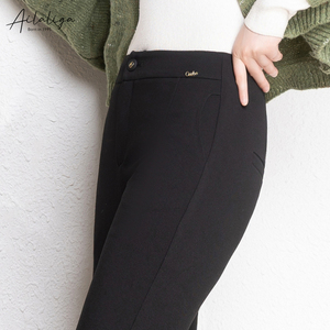 <span class=keywords><strong>Pantaloni</strong></span> Eleganti da <span class=keywords><strong>Donna</strong></span> OEM, <span class=keywords><strong>Classici</strong></span> <span class=keywords><strong>Neri</strong></span>, per Ufficio, Stile Svasato a Coda di Pesce - Product Image 3