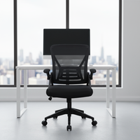 Chaise de bureau de direction moderne en cuir PU, design contemporain, ergonomique, accoudoirs réglables, pivotante, structure en plastique, usage commercial