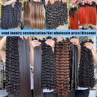 Paquetes de Cabello Vietnamita Crudo 12A Sin Procesar, Venta al por Mayor de Cabello Humano Liso Extremo Virgen Doble Trama con Cutícula Alineada