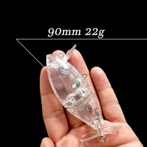 Isca Artificial T-9233 90mm 22g em Duas Seções, Sem Pintura, Iscas de Plástico Duro Transparentes - Product Image 2