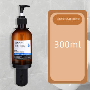 Distributeur de <span class=keywords><strong>savon</strong></span> mural double en ABS avec bouteille de <span class=keywords><strong>savon</strong></span> liquide à pression pour salle de bain et hôtel - Product Image 2