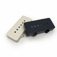 Penutup Pickup Gitar JM Plastik ABS Putih Hitam Beige untuk Gitar Elektrik 6 Senar