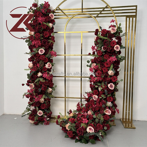 พรมดอกไม้ประ<span class=keywords><strong>ด</strong></span>ิษฐ์สีแดงคุณภาพสูง ZKAI สำหรับงานแต่งงาน ทางเ<span class=keywords><strong>ด</strong></span>ิน<span class=keywords><strong>ด</strong></span>อกไม้ งานปาร์ตี้ ลายดอกกุหลาบ - Product Image 5