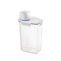 Conteneur de stockage alimentaire rectangulaire en plastique PET, anti-insectes, anti-humidité, hermétique, multifonction, simplicité moderne, 1-2L