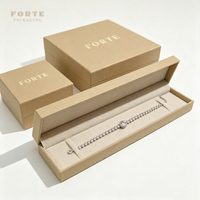 Forte Packaging Fabricant Direct Boîte à Rabat en Papier PU pour Bijoux, Emballage Personnalisé avec Logo Disponible