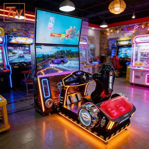 Machine d'arcade simulateur de course automobile City Sports, borne de jeu vidéo d'arcade à monnayeur pour zones de jeux - Product Image 5