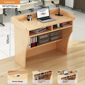 Tavolo da tavolo con podio con parola di parola Casual e moderno della Reception tavolo di benvenuto per la stazione di guida dello Shopping che ospita la Console da tavolo - Product Image 6