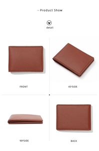 Tarjetero de Identificación de Empleado de Piel Sintética Doble ATM, Precio Inicial, Bajo MOQ, Logotipo Personalizable, Cartera Pequeña - Product Image 4