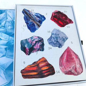 Caja de regalo con cuenta atrás, caja de Adviento con piedra preciosa de mineral de <span class=keywords><strong>roca</strong></span>, ideal para regalo - Product Image 5