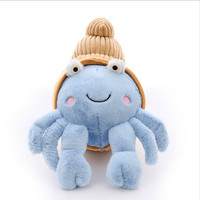 Jouets en peluche créatifs pour bébé en forme d'animaux marins, crabe doux, jouet en peluche en forme de crabe ermite
