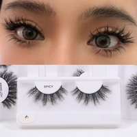 Faux cils volumineux et moelleux, 12 styles, cils effilés, vente en gros, marque privée, fournitures d'extensions de cils DIY pour salon de maquillage