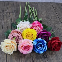 Velvet Rose Fleurs artificielles Fleurs bon marché pour la maison Fleurs décoratives de mariage