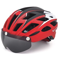 VICTGOAL adulto casco de bicicleta urbana casco bici adulto gafas de seguridad casco de bicicleta de carretera ojo eléctrico sheid ciclismo hombres casco de montar