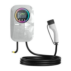 เครื่องชาร์จรถยนต์ไฟฟ้า Mingze 7KW แบบติดผนัง 32A AC เฟสเดียว/สามเฟส พร้อมหน้าจอแสดงผลขนาด 3.5 นิ้ว - Product Image 2