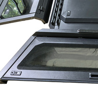 Pickup Truck Modification Manganese Steel Split 3 Door Camper Shell Top Opening Canopy Fit Dodge Ram 1500 5.7ft Truck Bed