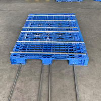 1950x1250mm 3-러너 오픈 데크 플라스틱 팔레트 대형 모듈식 조립 맞춤형 산업용 팔레트