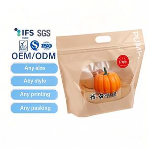 Food Grade Bread Storage Bags Clear Plastic Bag Stand up Pouch Reusable Bread Bags for Homemade Bread Cookie <b>Packing</b> - Product Image 1