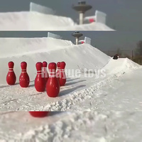 Boule de bowling gonflable de parc d'attractions pour des enfants et des adultes sur la terre/neige