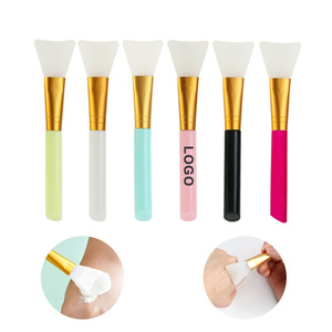 Custom Logo Silicone Brush Soft Silicone Face Mud Applicator Safe and Reliable Facial Mask Beauty Tool Washable and Reusable - Product Image 1