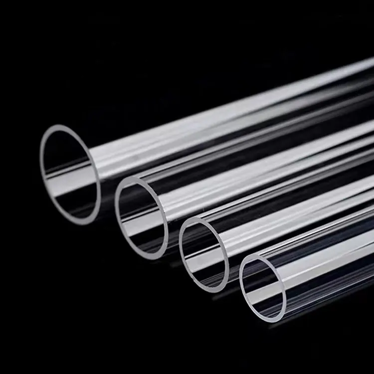 Стеклянные цилиндрические трубки большого диаметра 200-300 мм для печи с высоким коэффициентом пропускания кварцевая стеклянная трубка