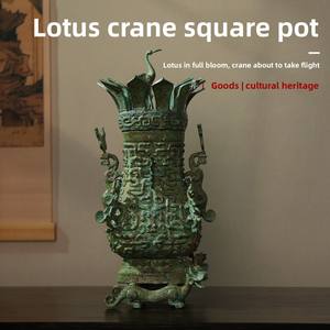 職人技に基づく博物館のブロンズ工芸品、豪華な中国風のアンティークを模倣した家の装飾、手作り鋳造技術 - Product Image 1