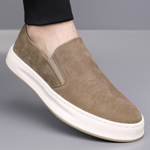 Mocassins en daim à bout rond, semelle extérieure en caoutchouc, semelle intermédiaire en EVA, respirants, chaussures décontractées toutes saisons - Product Image 1