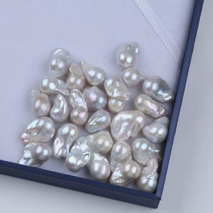 Perles d'eau douce baroques blanches naturelles en gros, 12-16 mm, perles en vrac pour collier et bracelet DIY - Product Image 4