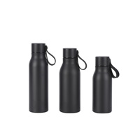 Botella de Agua de Acero Inoxidable de Doble Pared con Aislamiento Térmico, Estilo Simple, Personalizada, Boca Pequeña, Termo Portátil para Exteriores